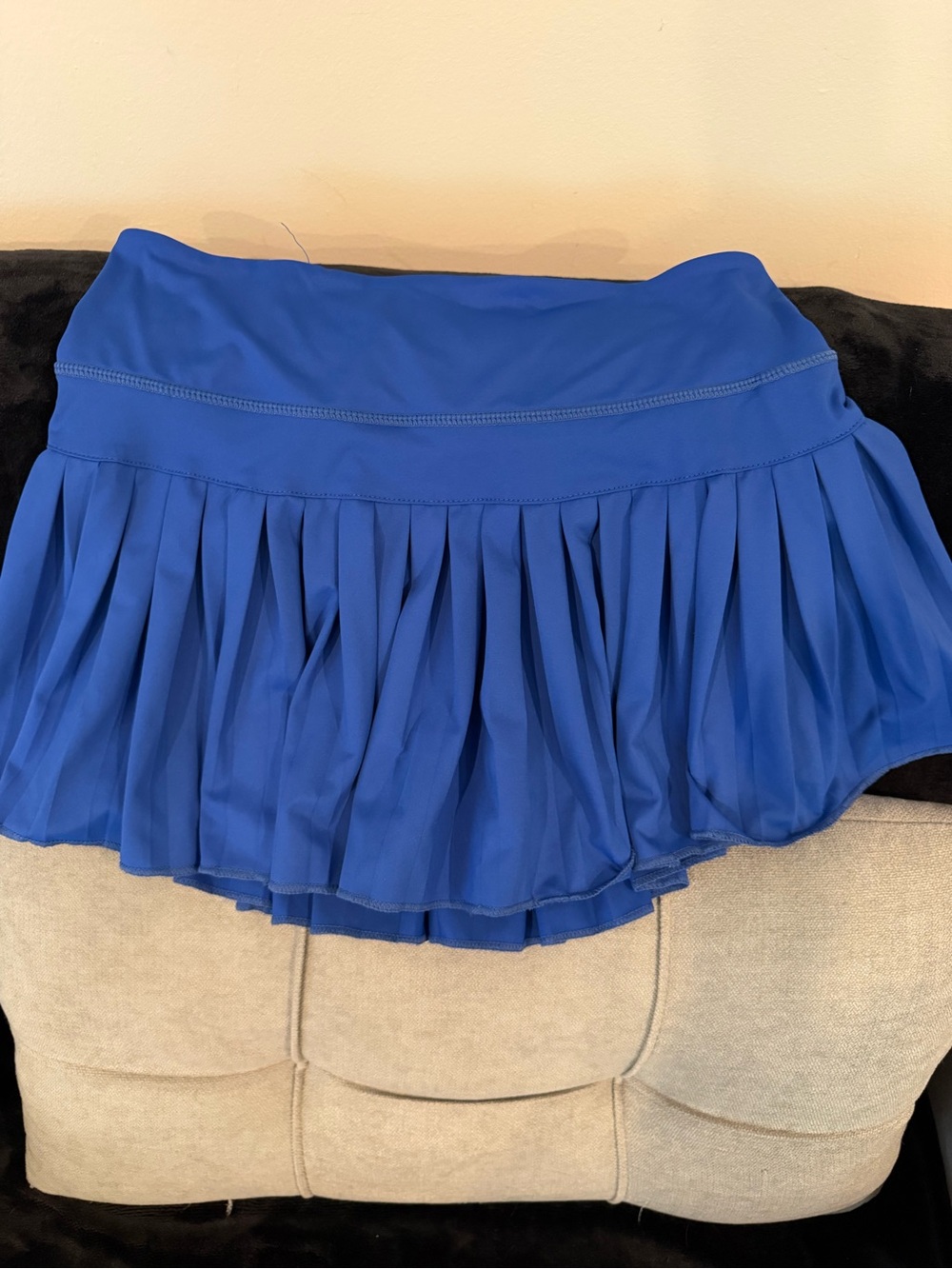 Women's Royal Blue Pleated Skater Skirt